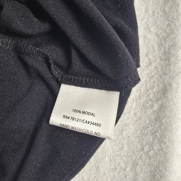 Eileen Fisher Silk Modal Layered Black Hi-Low Tank Dress MED Minimalist Resort‎ - Picture 8 of 11